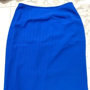 Cerulean Blue Calvin Klein Pencil Skirt